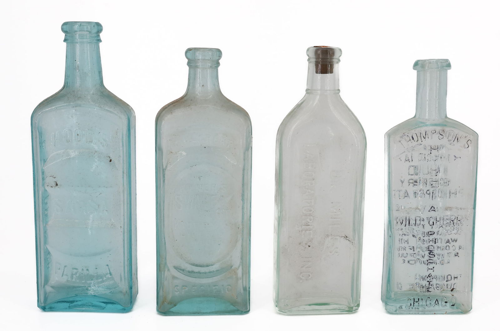 (4) AQUA MEDICAL BOTTLES (1 of 10)