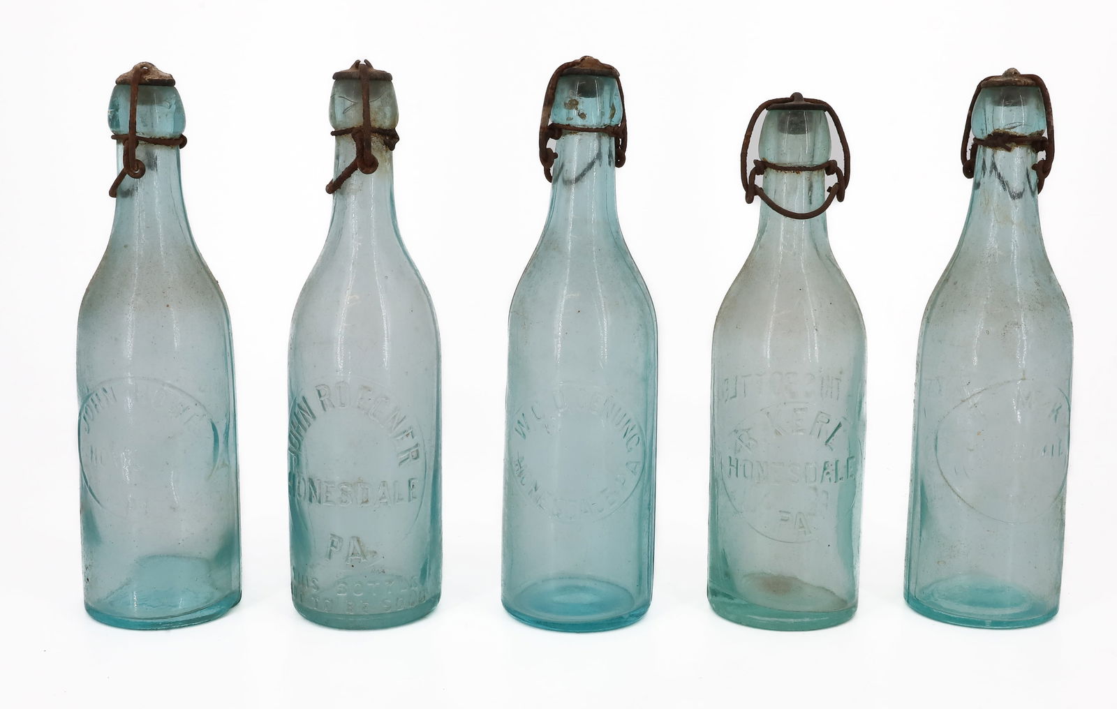 LOT OF HONESDALE, PA BOTTLES (1 of 5)