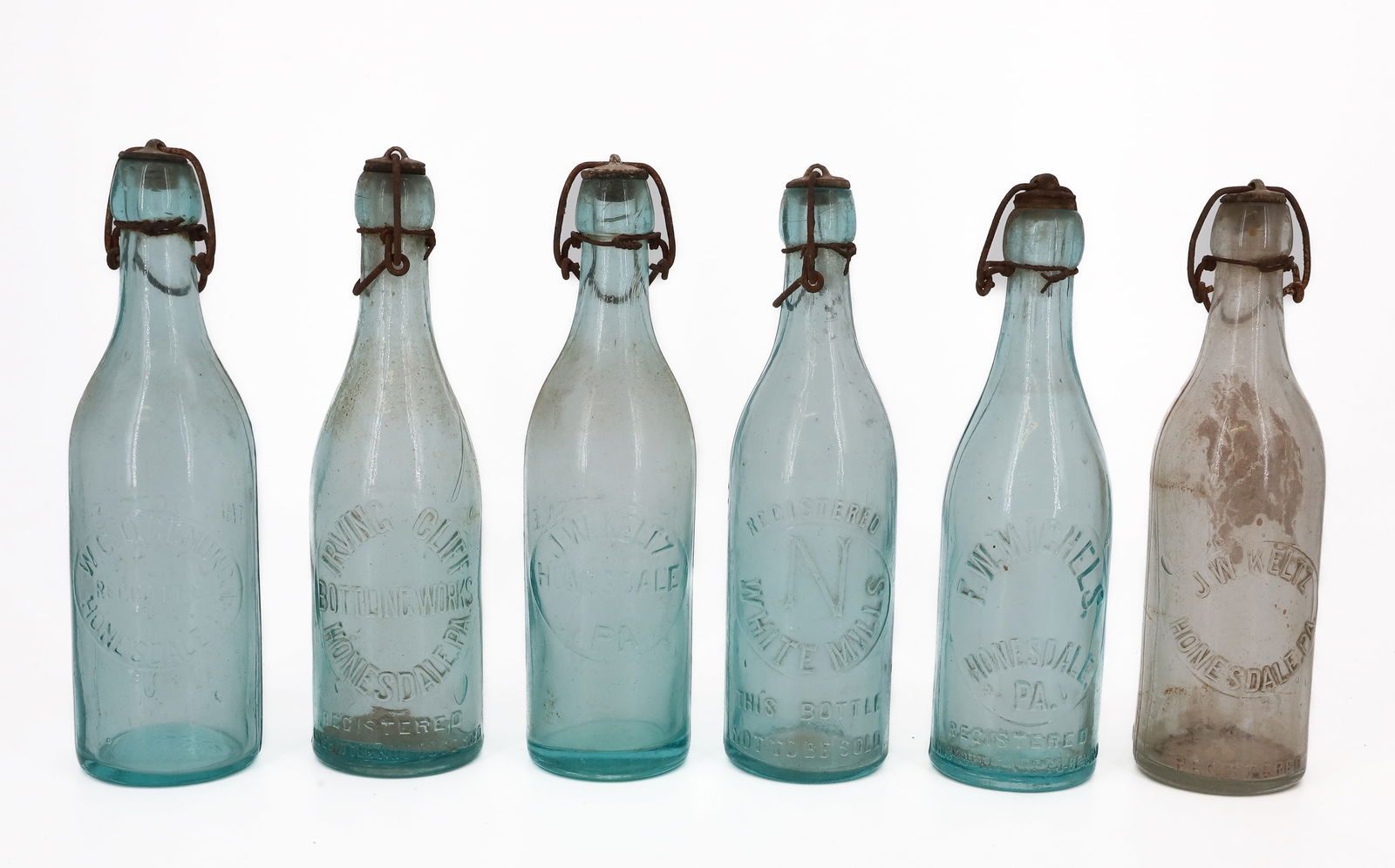 LOT OF HONESDALE, PA BOTTLES (1 of 6)