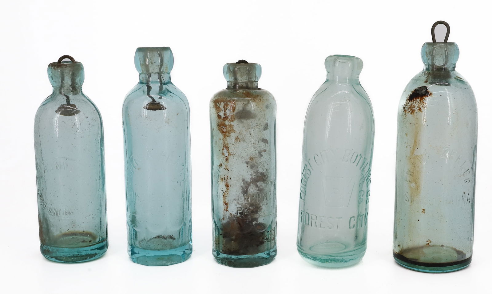 (5) PA HUTCHINSON SODA BOTTLES (1 of 6)