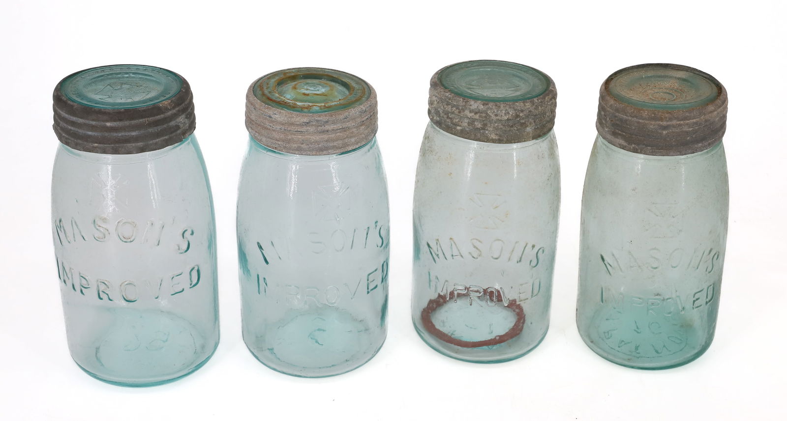 (4) MASON'S IMPROVED FRUIT JARS - 2