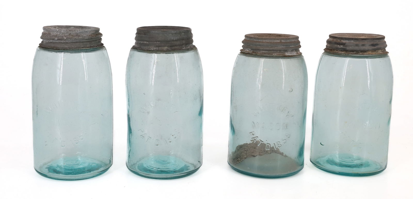 (4) WHITNEY MASON FRUIT JARS (1 of 6)