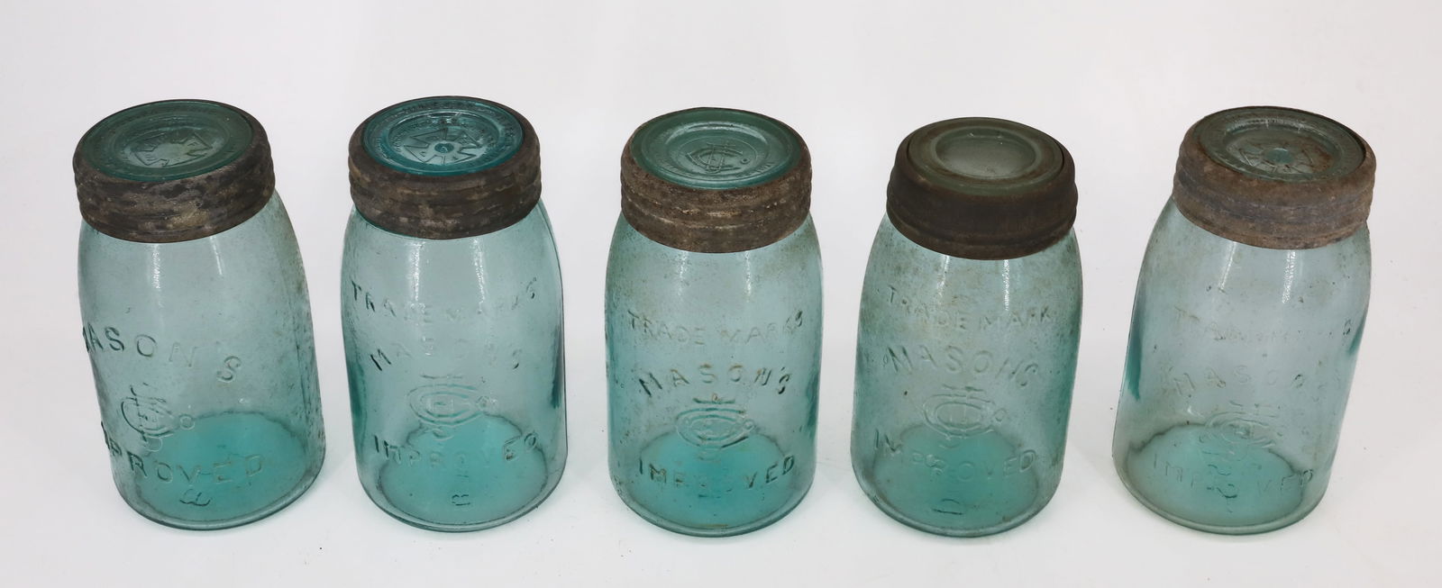 (4) MASON'S IMPROVED FRUIT JARS - 2