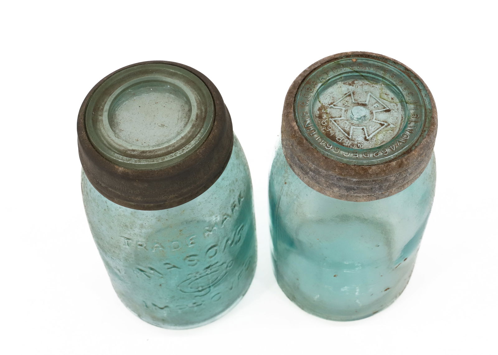 (4) MASON'S IMPROVED FRUIT JARS - 6