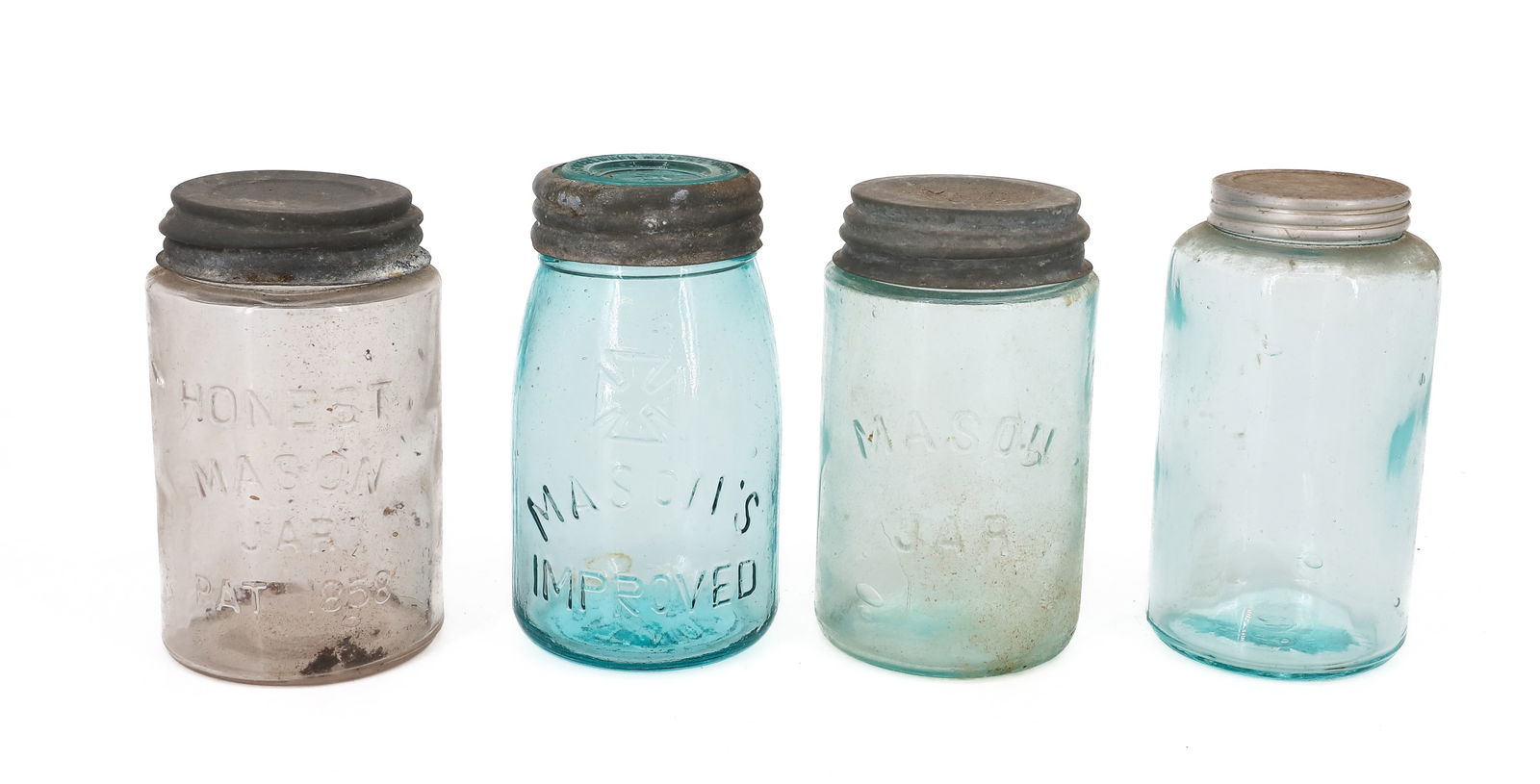 LOT OF (4) FRUIT JARS (1 of 5)