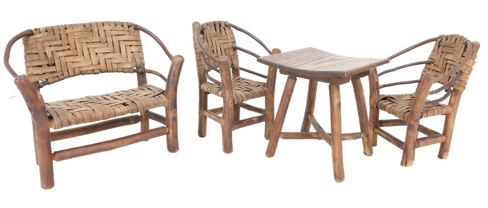 LOT OF "OLD HICKORY" CHILDREN'S PLAY FURNITURE (1 of 7)