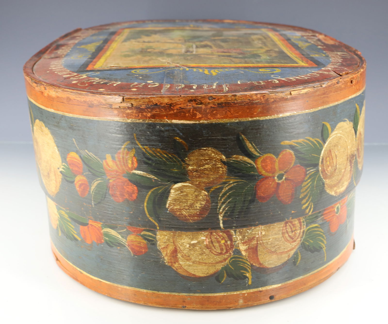 PAINTED GERMAN BRIDE'S BOX - 6