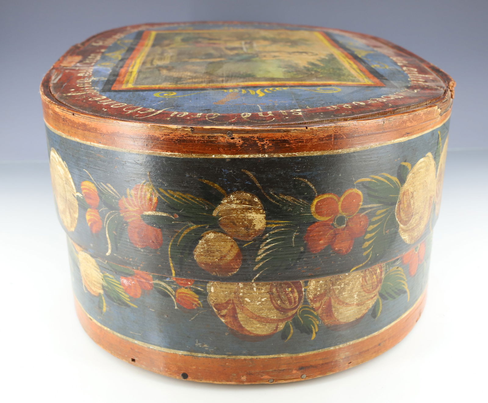 PAINTED GERMAN BRIDE'S BOX - 7