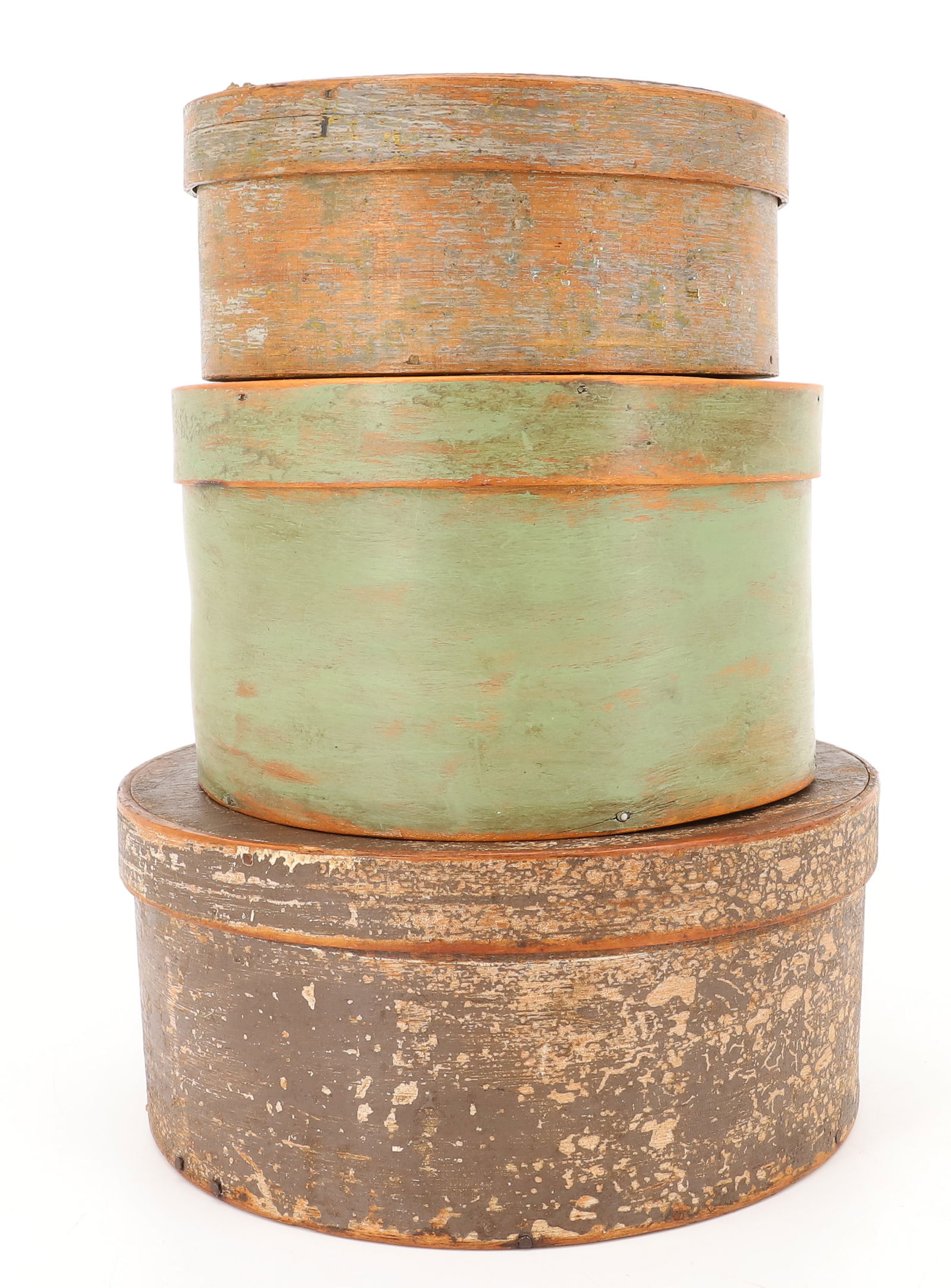 STACK OF PAINTED PANTRY BOXES - 2