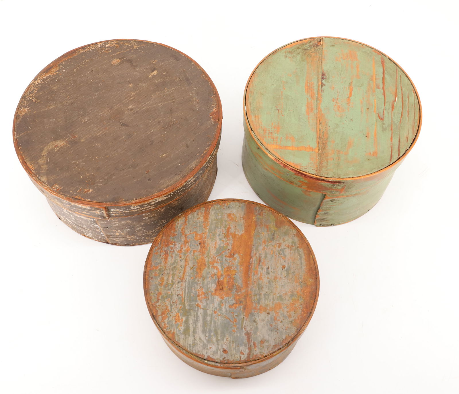 STACK OF PAINTED PANTRY BOXES - 3