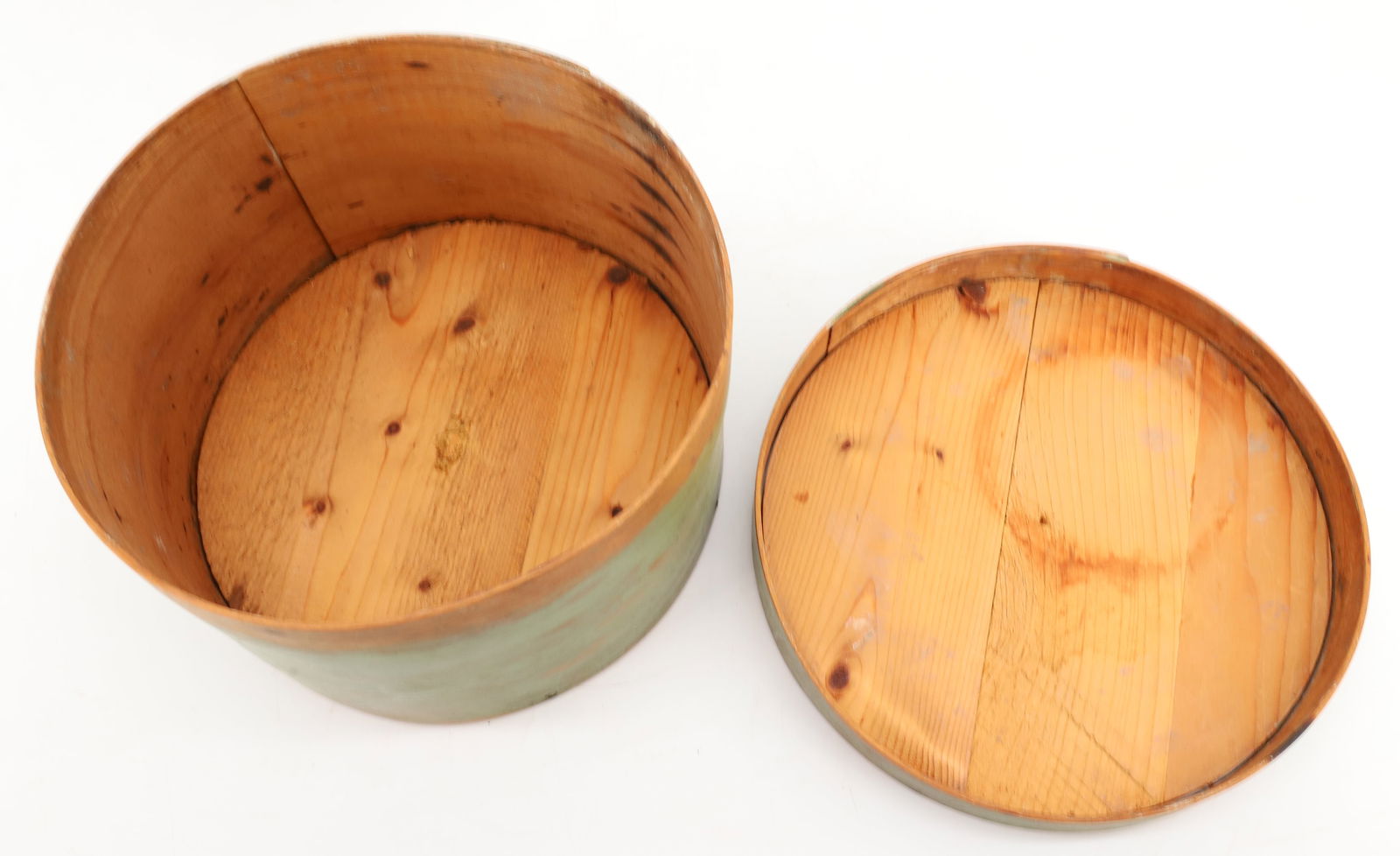 STACK OF PAINTED PANTRY BOXES - 5