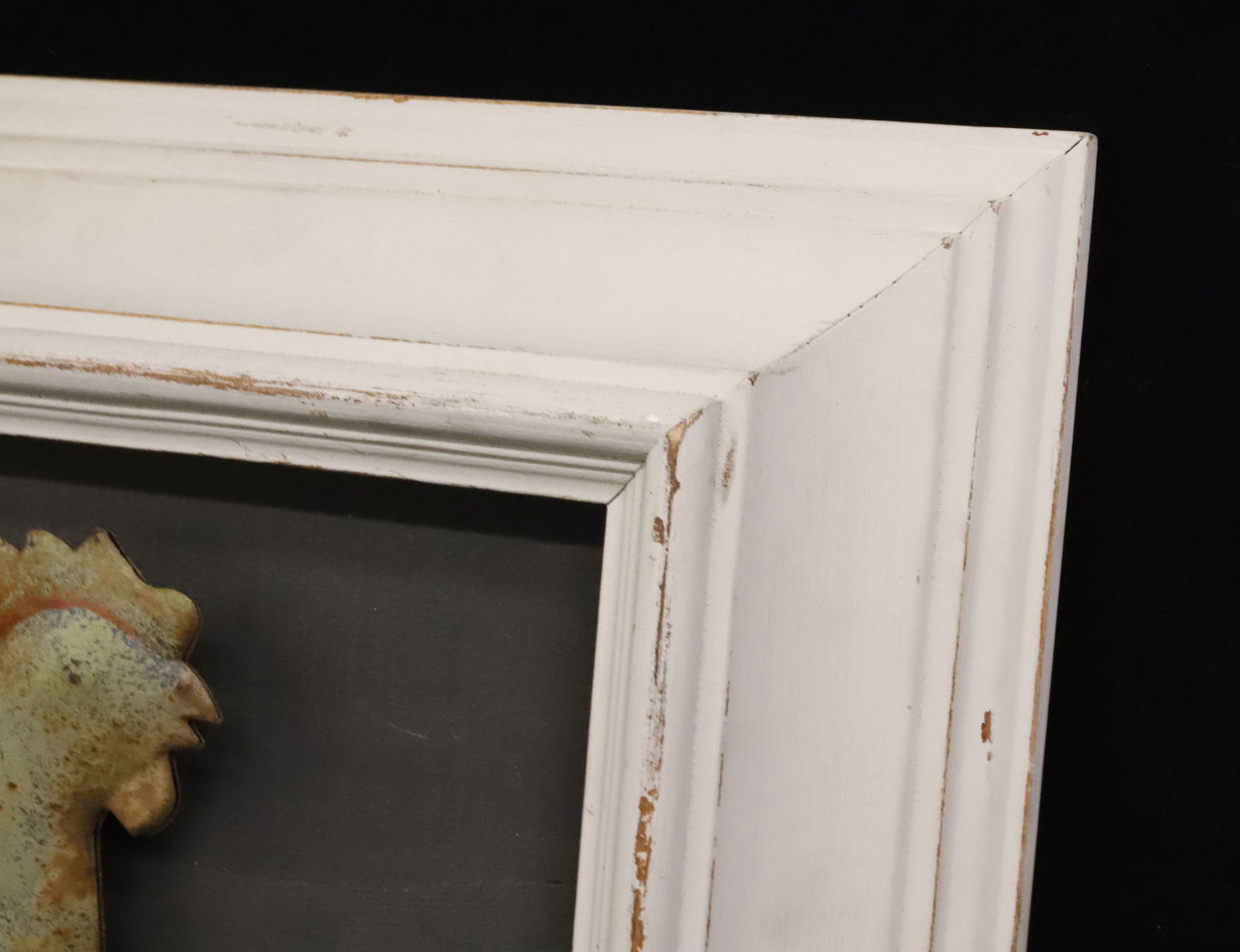 FRAMED FOLK ART ROOSTER - 2