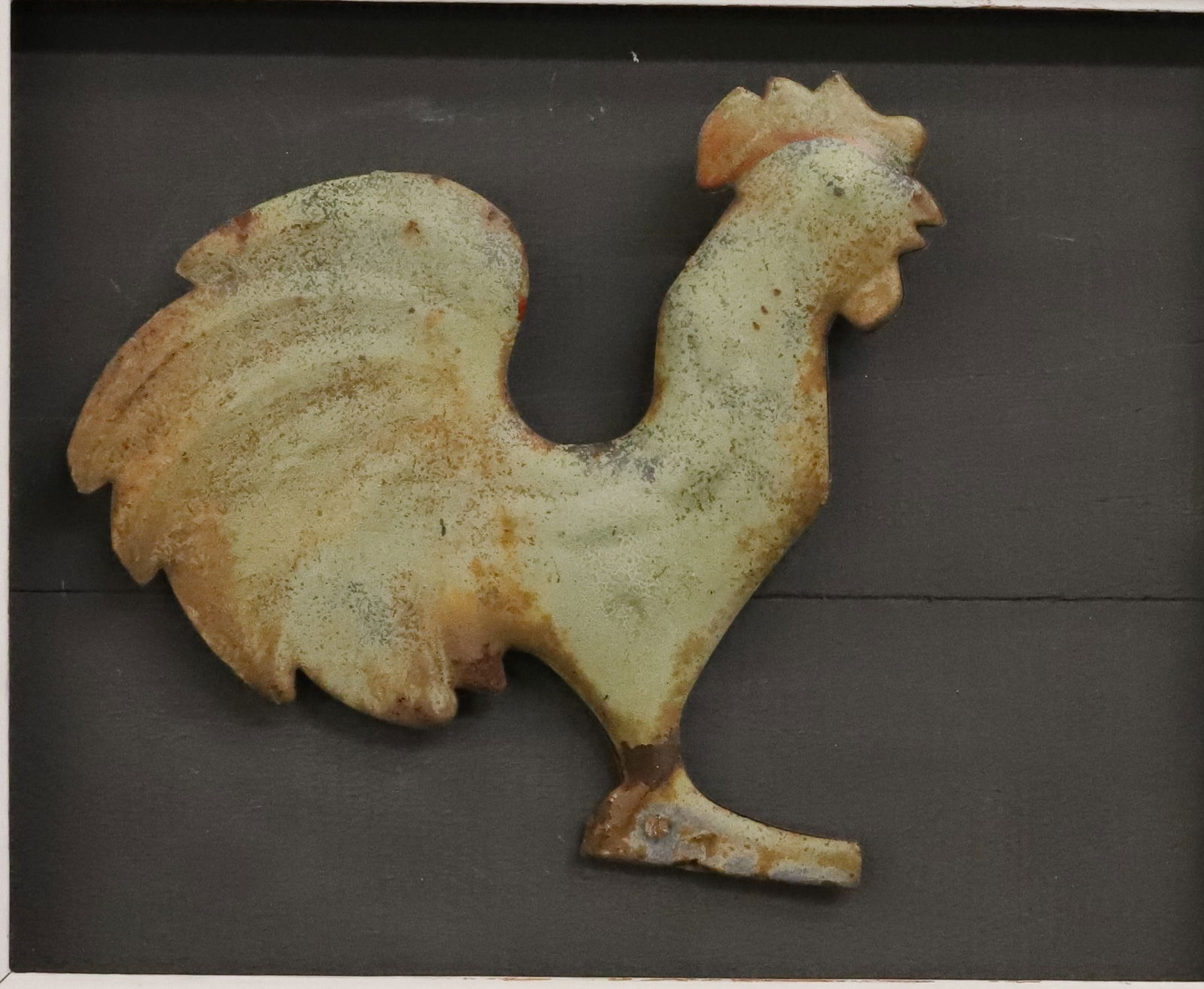 FRAMED FOLK ART ROOSTER - 3