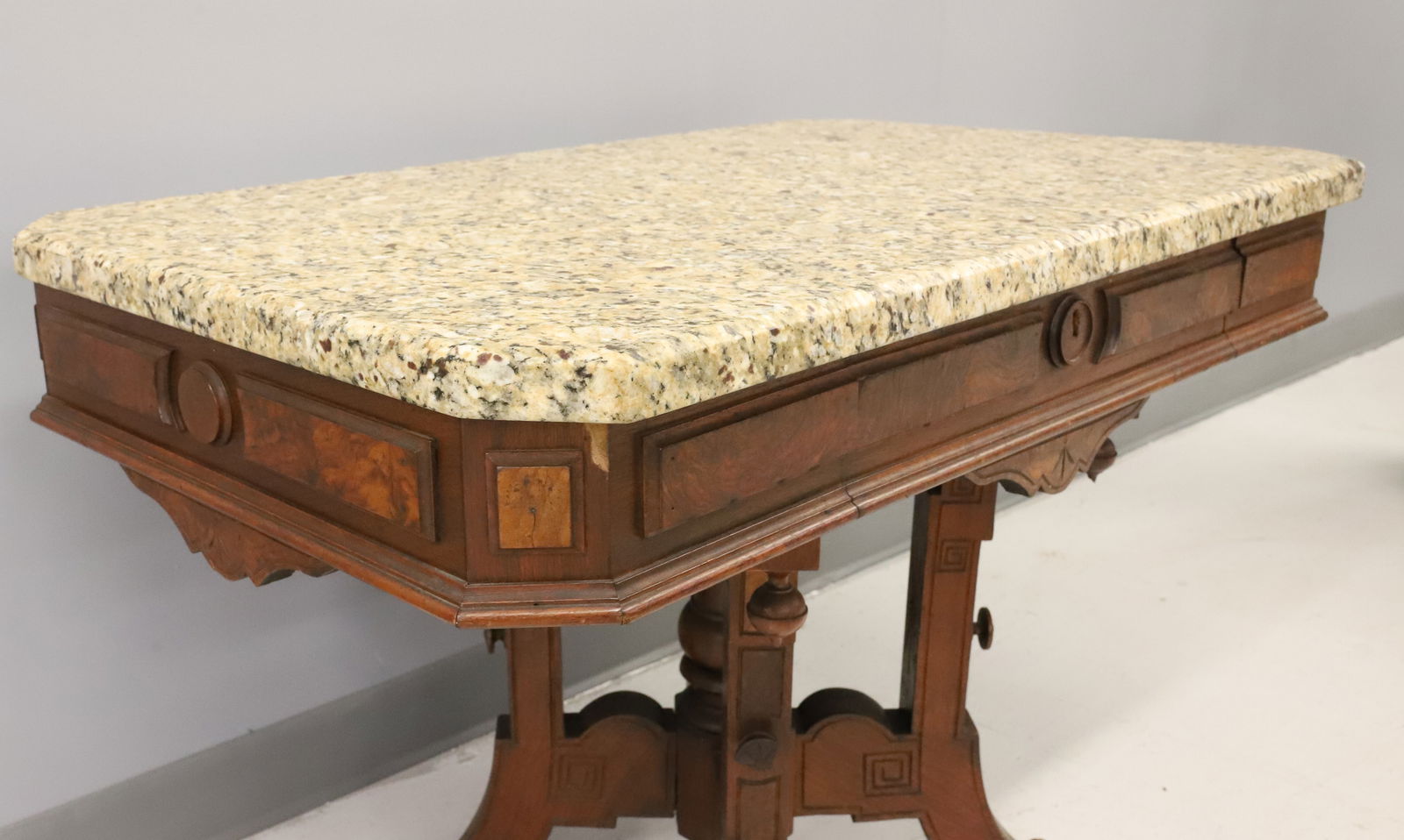 VICTORIAN MARBLE TOP TABLE - 2