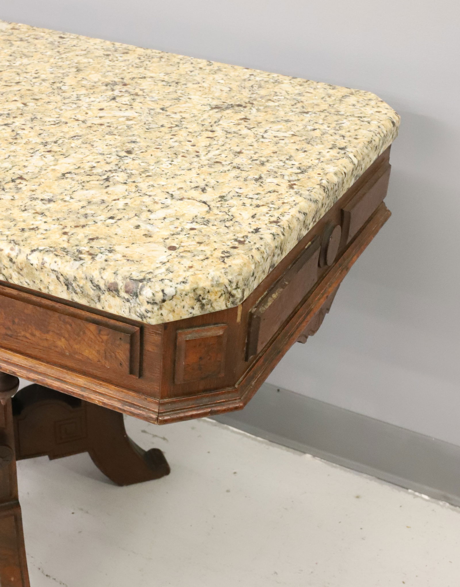 VICTORIAN MARBLE TOP TABLE - 4