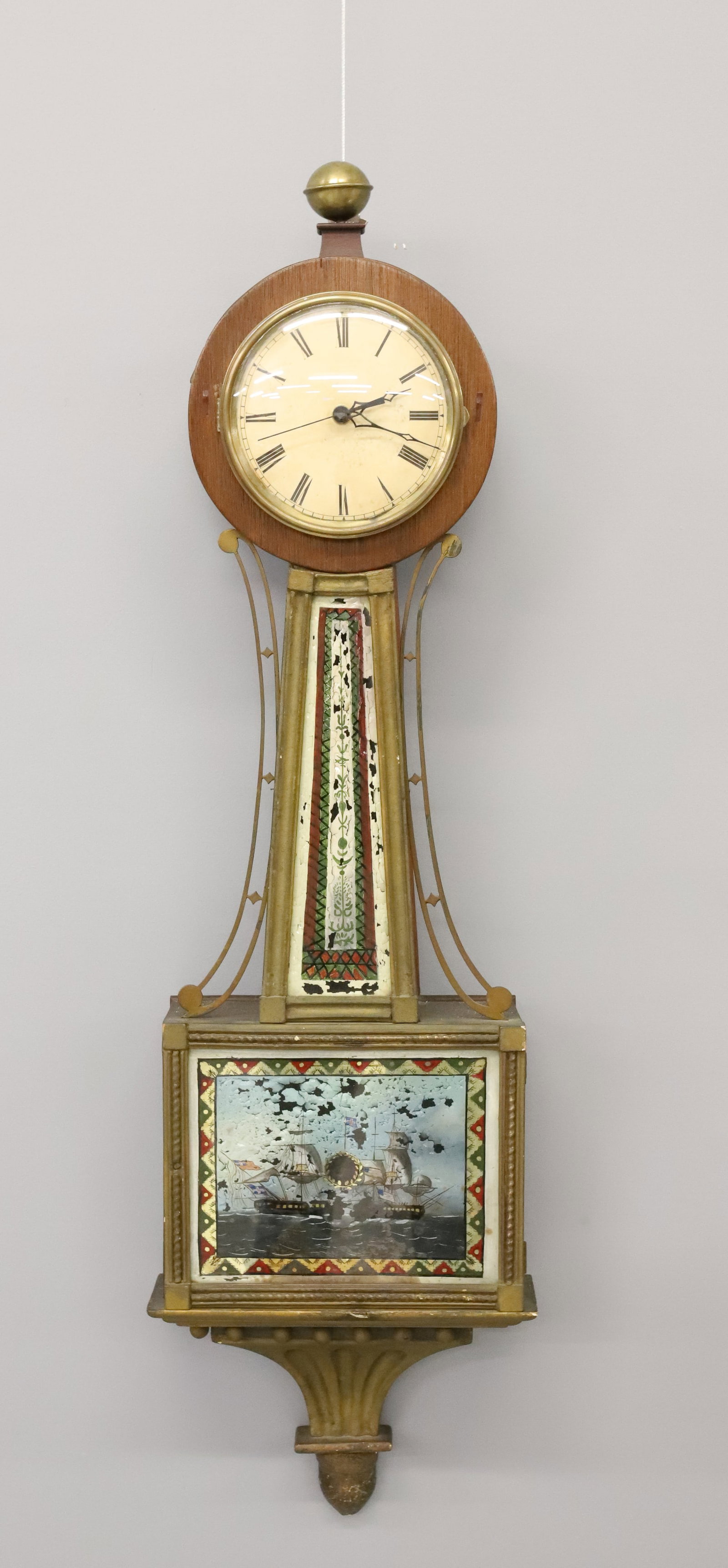 REVERSE-PAINTED BANJO CLOCK (1 of 6)