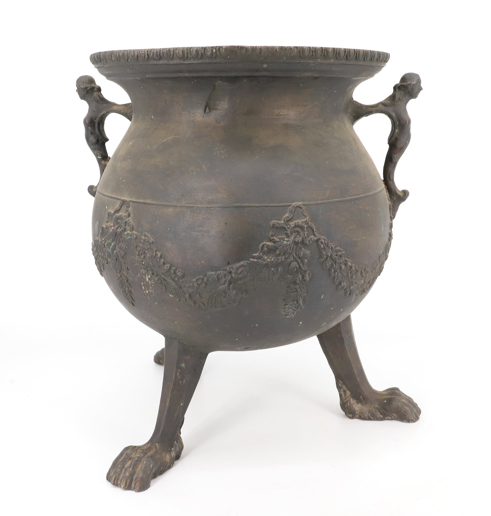 FOOTED BRONZE CAULDRON (1 of 6)