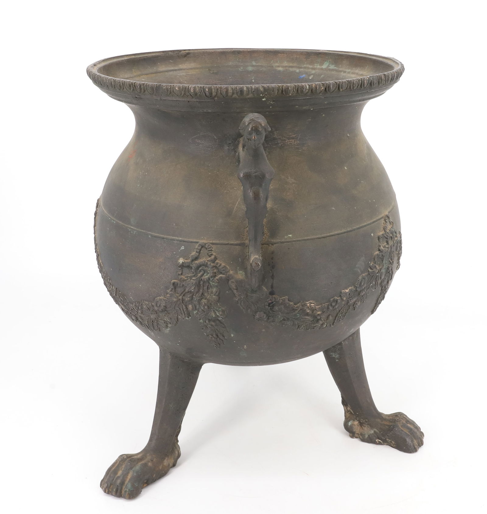 FOOTED BRONZE CAULDRON - 3