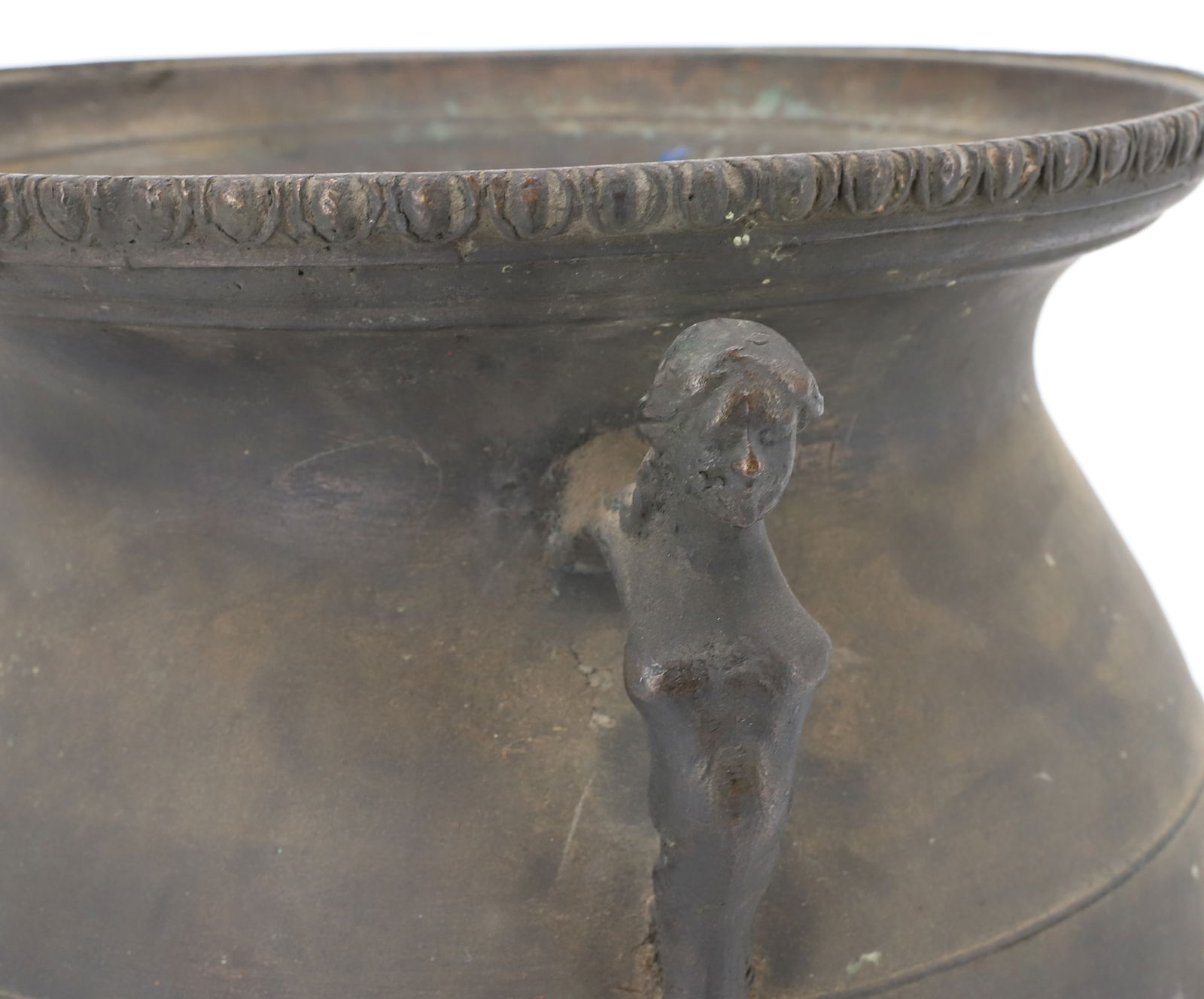 FOOTED BRONZE CAULDRON - 4