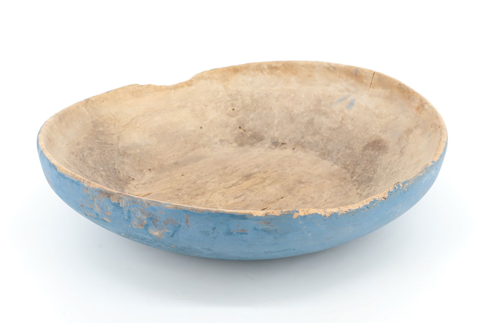 PAINTED PINE WORK BOWL - 3
