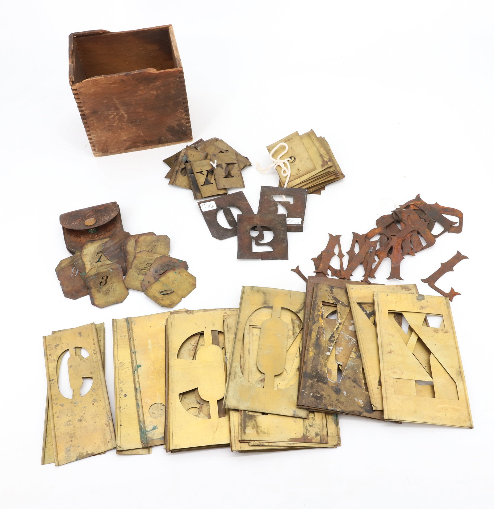 LOT OF BRASS STENCILS (1 of 5)