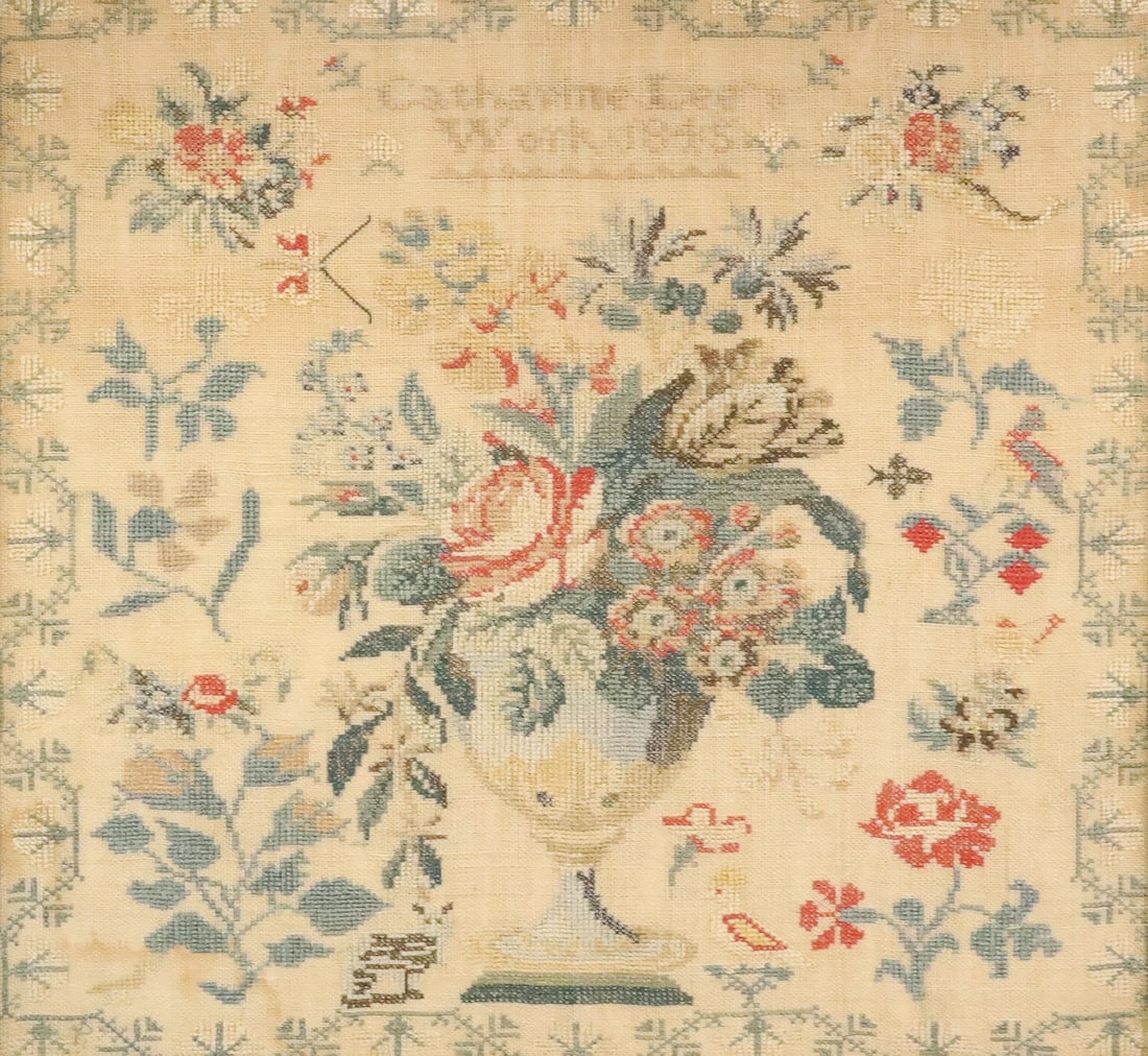1846 FRAMED NEEDLEWORK SAMPLER - 2