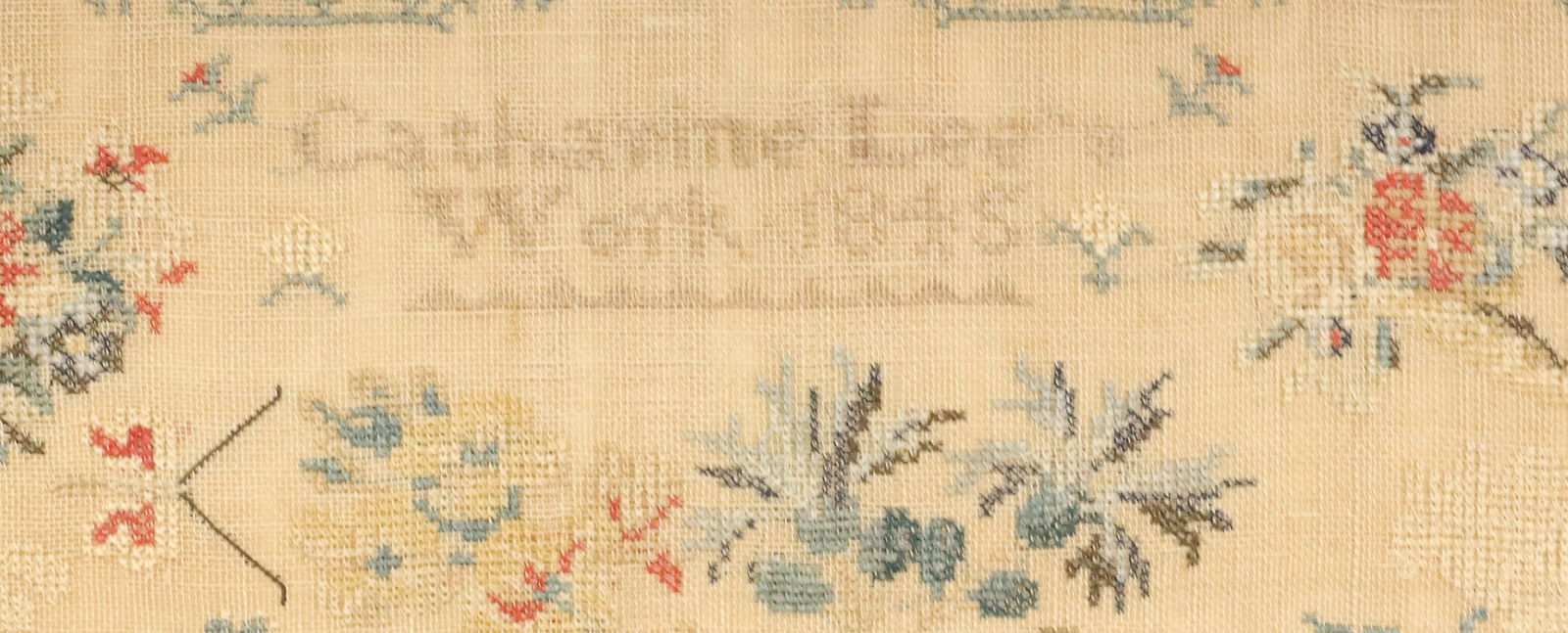 1846 FRAMED NEEDLEWORK SAMPLER - 3