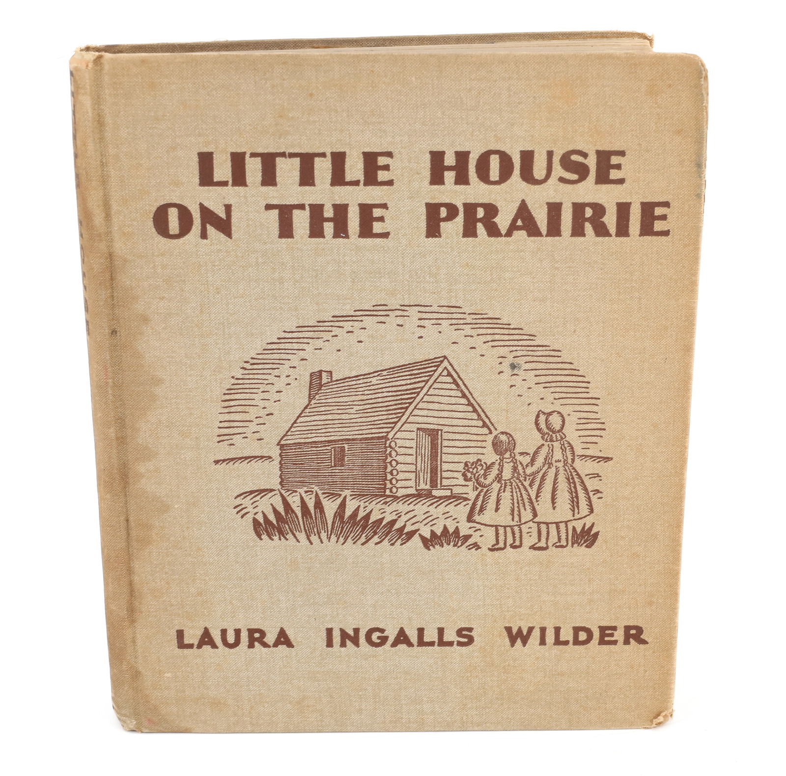 LITTLE HOUSE ON THE PRAIRIE BY WILDER, 1ST EDITION: AUTHOR "LAURA INGALLS WILDER" ILLUSTRATED BY HELEN SEWELL. HARPER BROTHERS PUBLISHERS NEW YORK AND LONDON 1935. PLEASE READ CAREFULLY - ITEMS MUST BE PAID FOR THROUGH LIVE AUCTIONEERS OR WITH