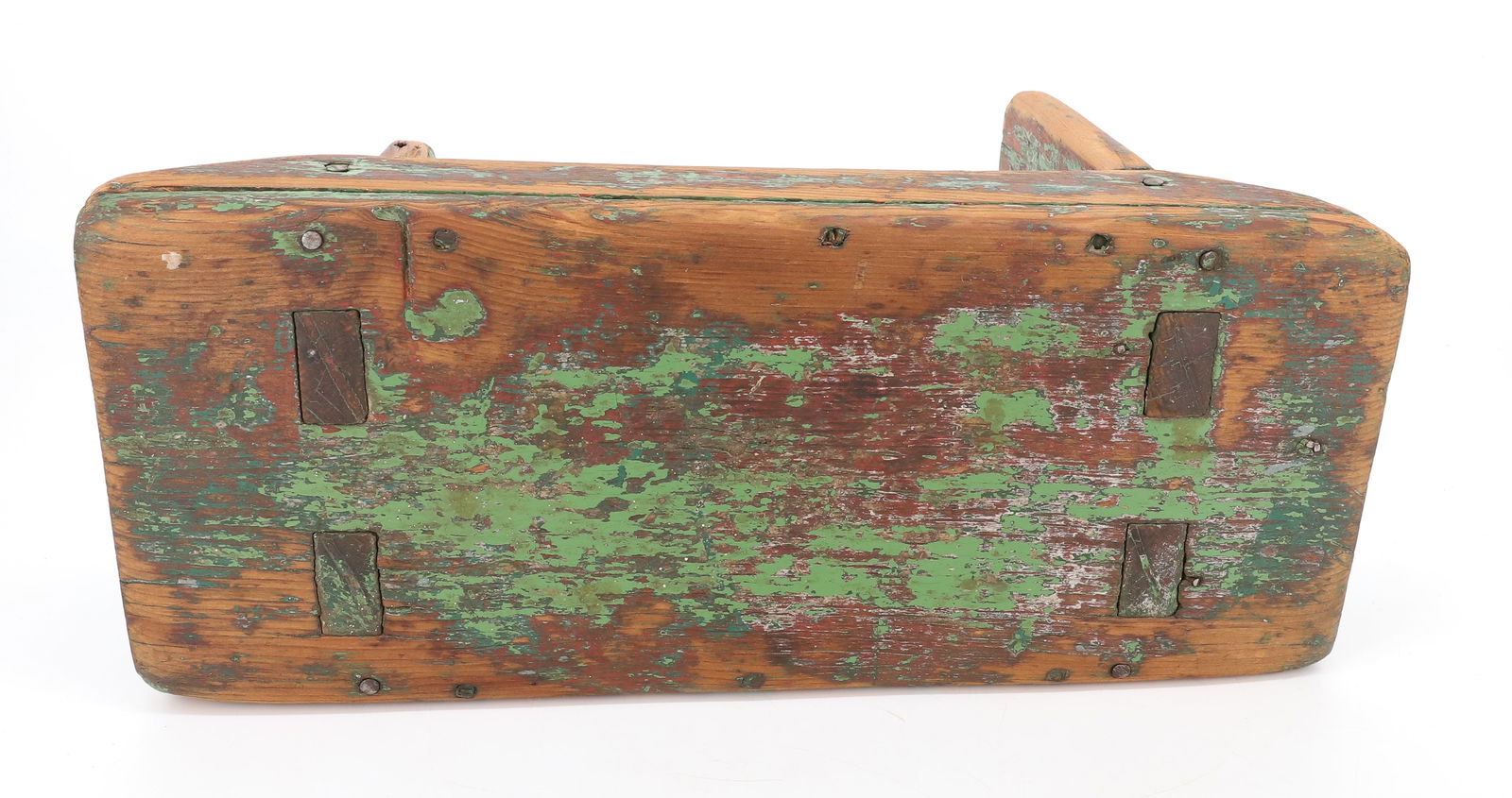 PAINTED COUNTRY FOOTSTOOL - 5