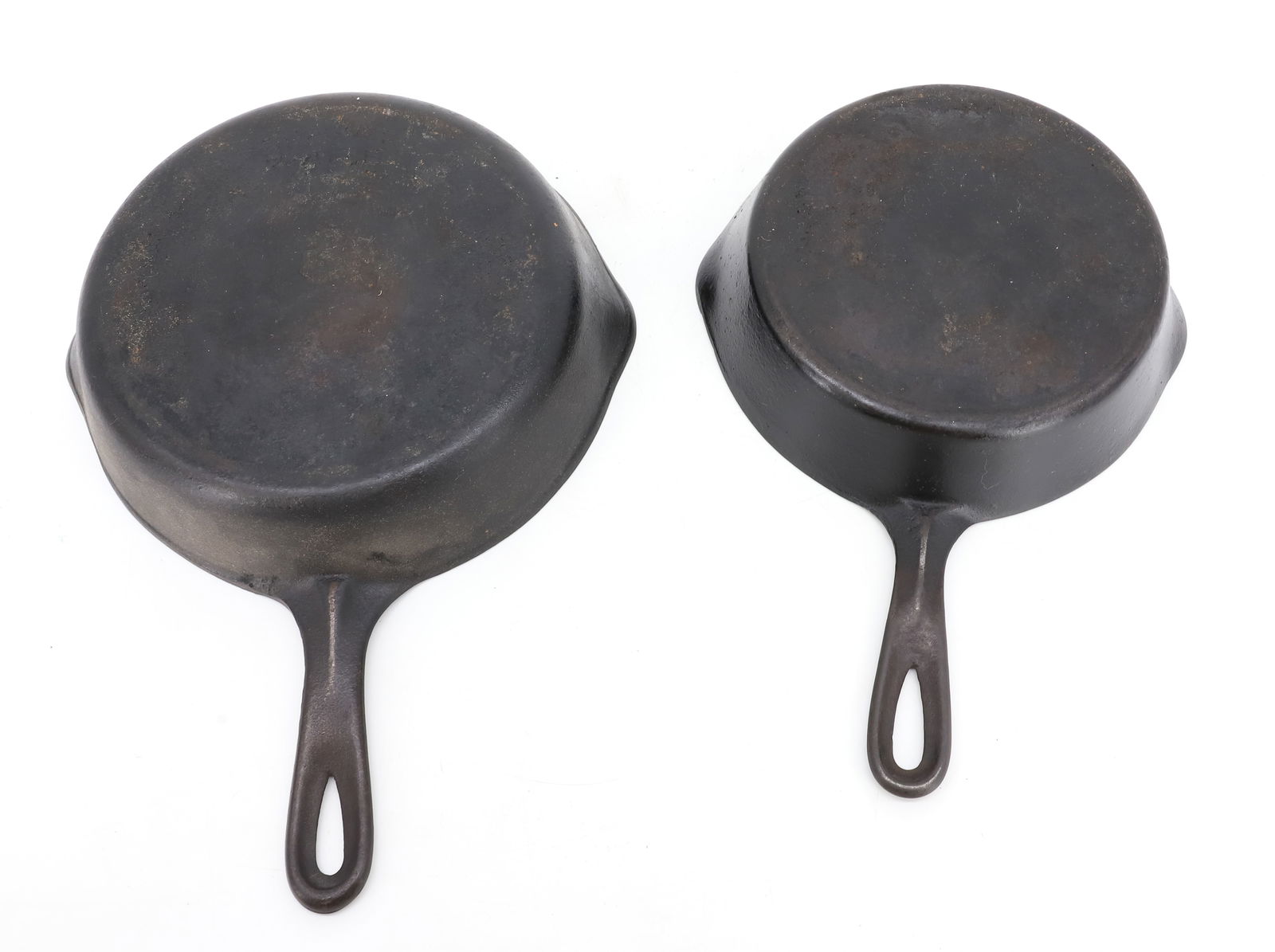 (2) CAST IRON SKILLETS - 2