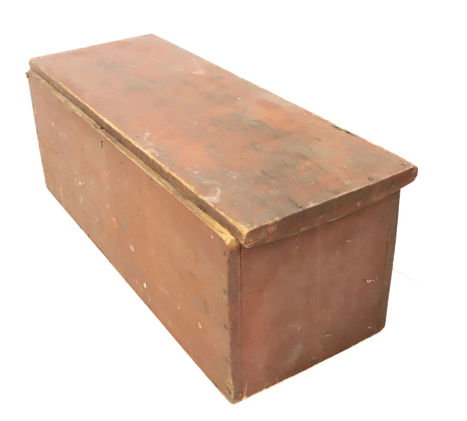 RED PAINTED BLANKET BOX - 2