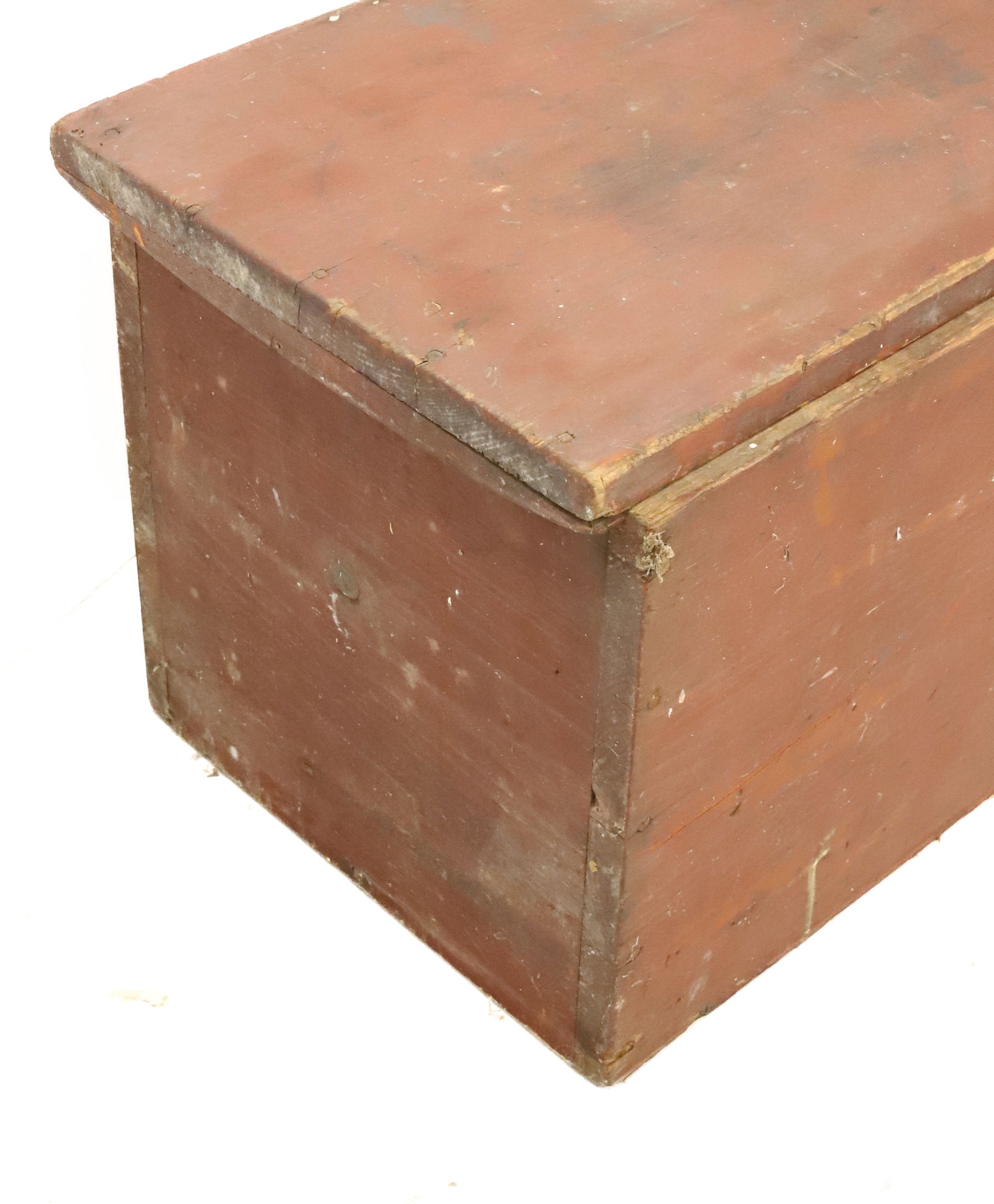 RED PAINTED BLANKET BOX - 3