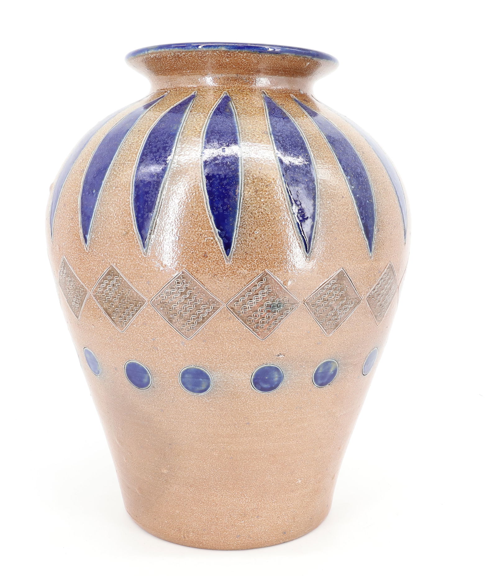 SALT-GLAZED STONEWARE FLOOR VASE (1 of 6)