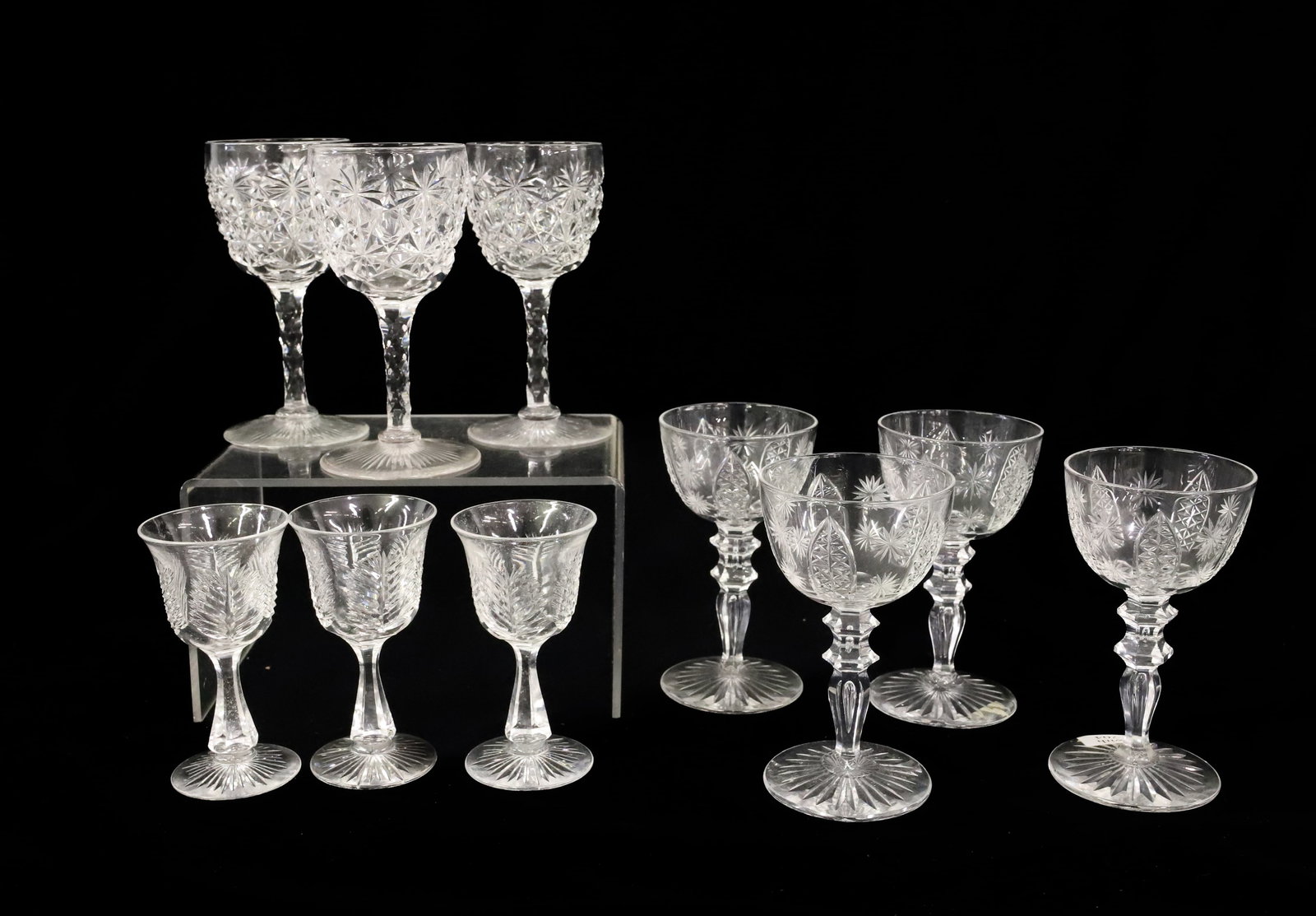 (10) DORFLINGER BRILLIANT CUT GLASS STEMWARE (1 of 6)