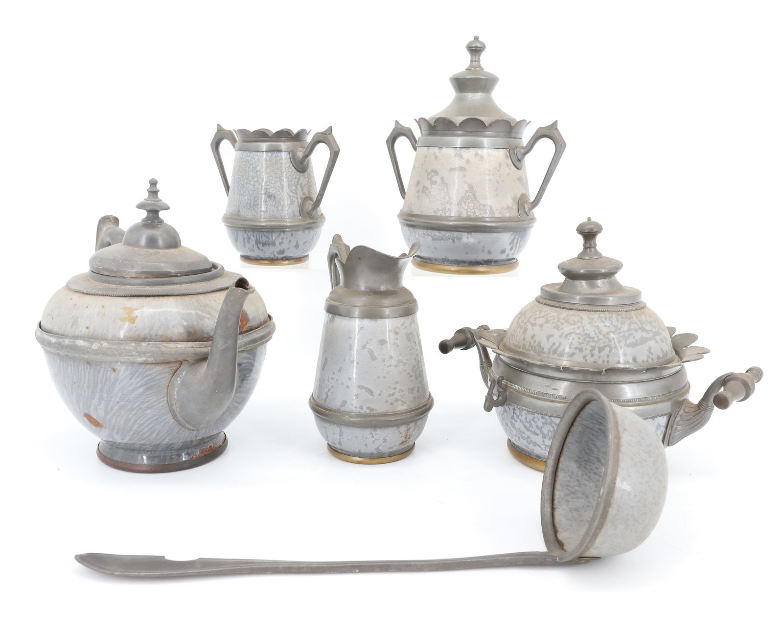 (6) AGATE WARE TABLE SET - 2