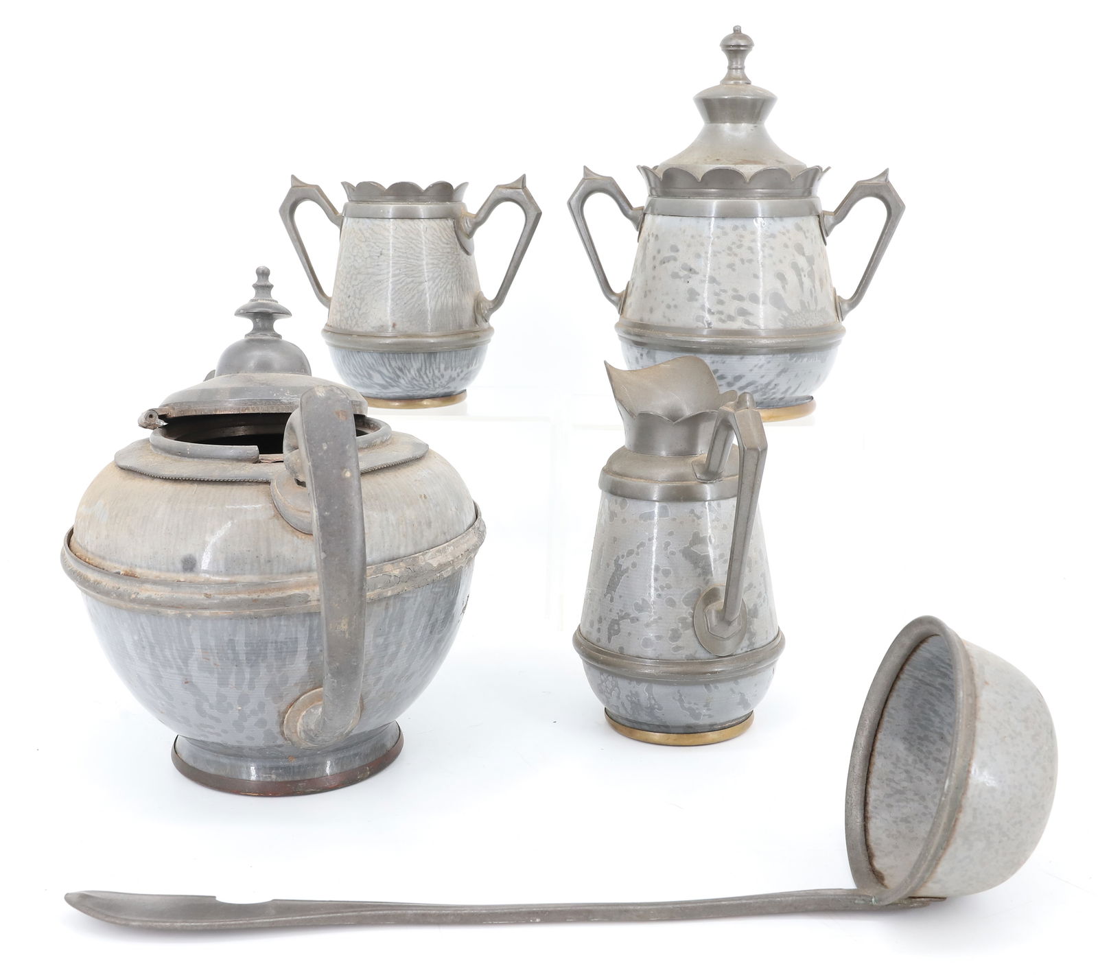 (6) AGATE WARE TABLE SET - 3