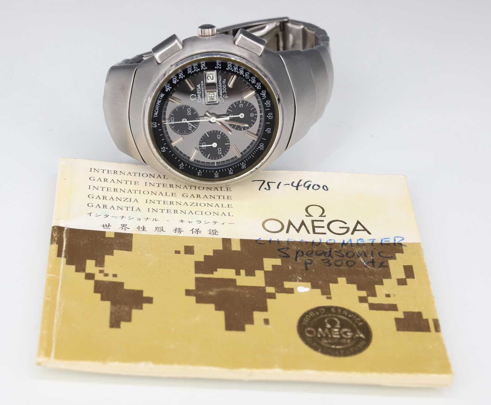 OMEGA CHRONOMETER SPEEDSONIC 300 HZ WRIST WATCH - 5
