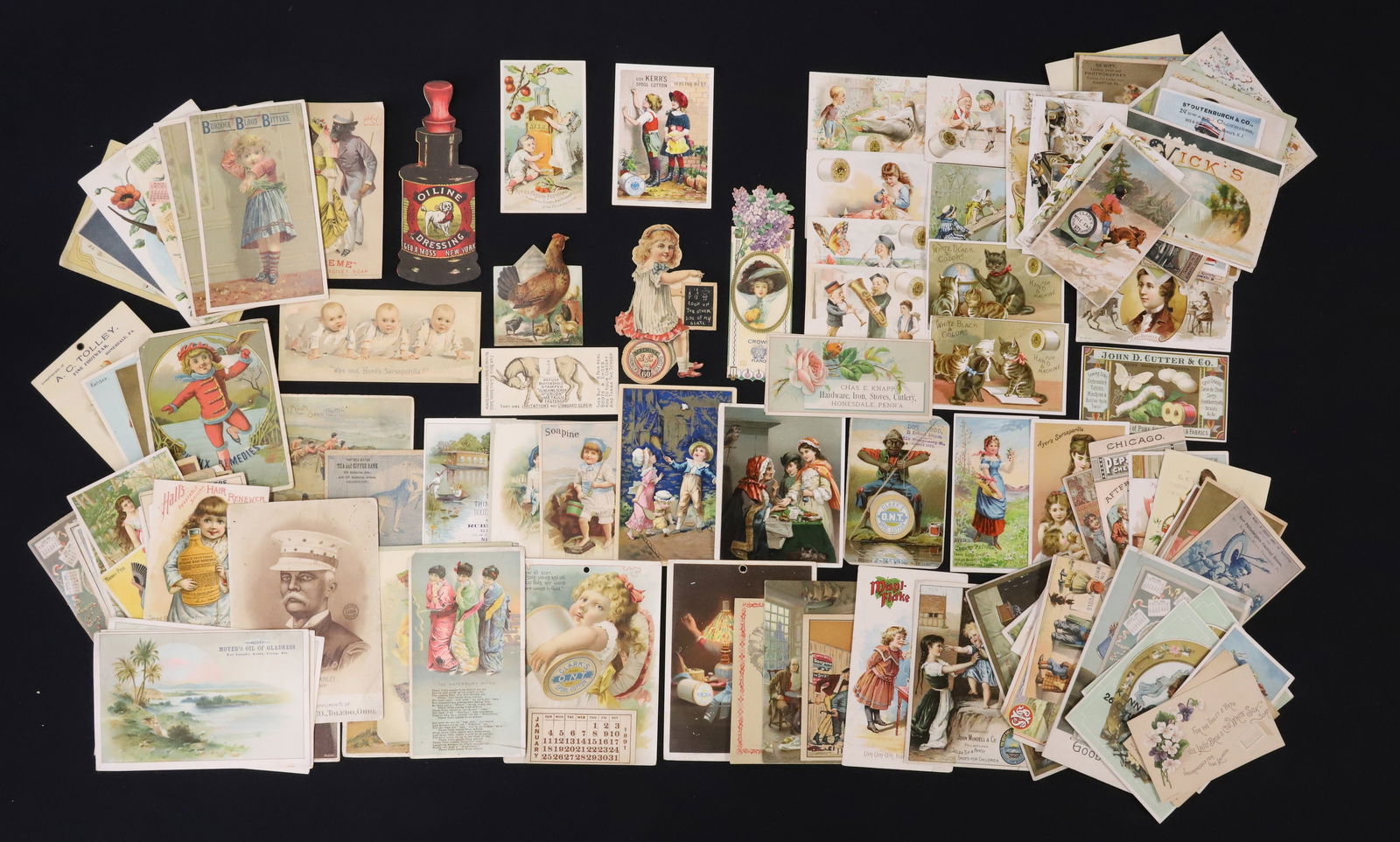 LOT OF (125+) VICTORIAN TRADE CARDS (1 of 9)