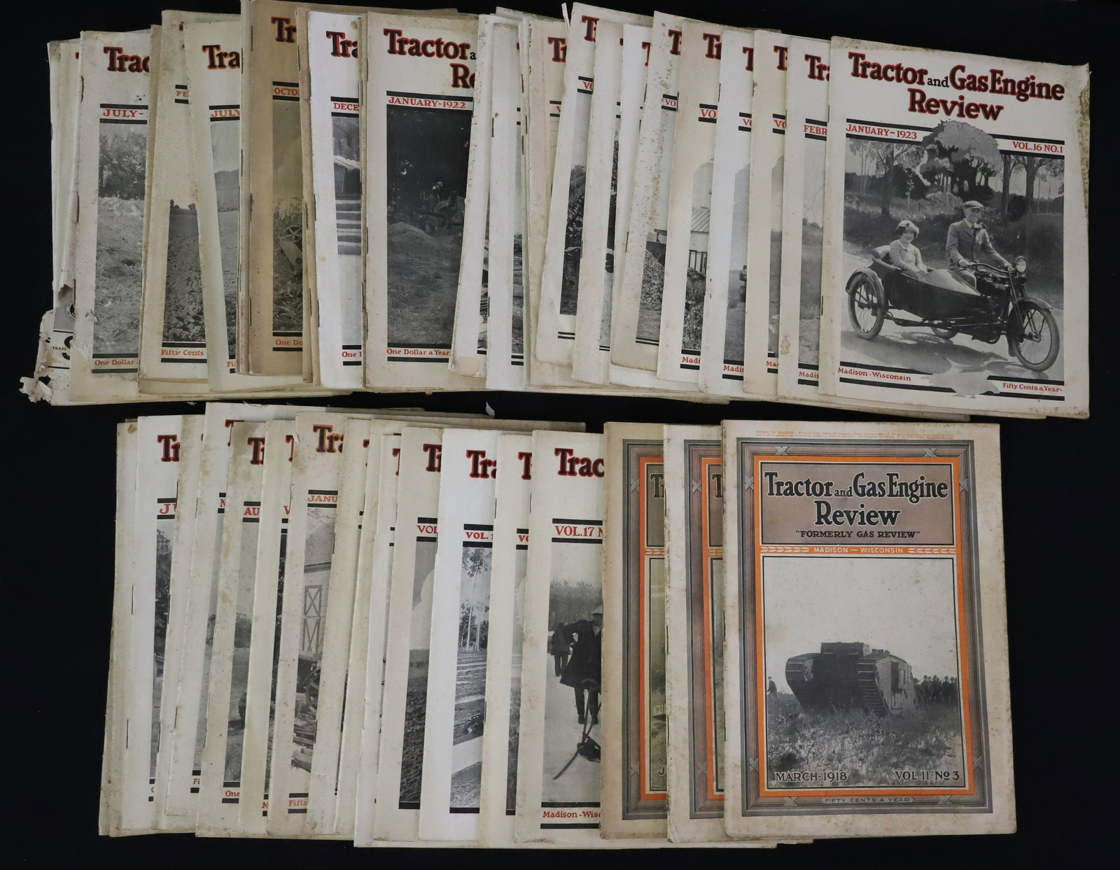 "TRACTOR AND GAS ENGINE REVIEW" MAGAZINES (1 of 3)