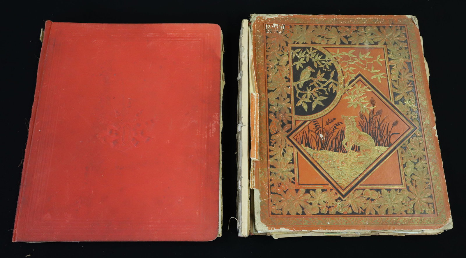 (2) VICTORIAN TRADE CARD / SCRAPBOOK ALBUMS (1 of 10)