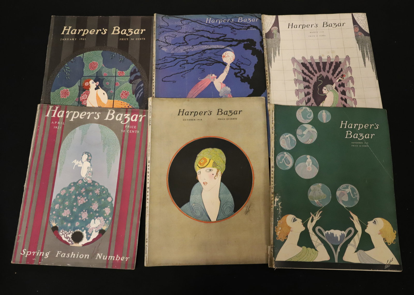 VINTAGE "HARPER'S BAZAR" MAGAZINES, 1917 TO 1922 (1 of 6)
