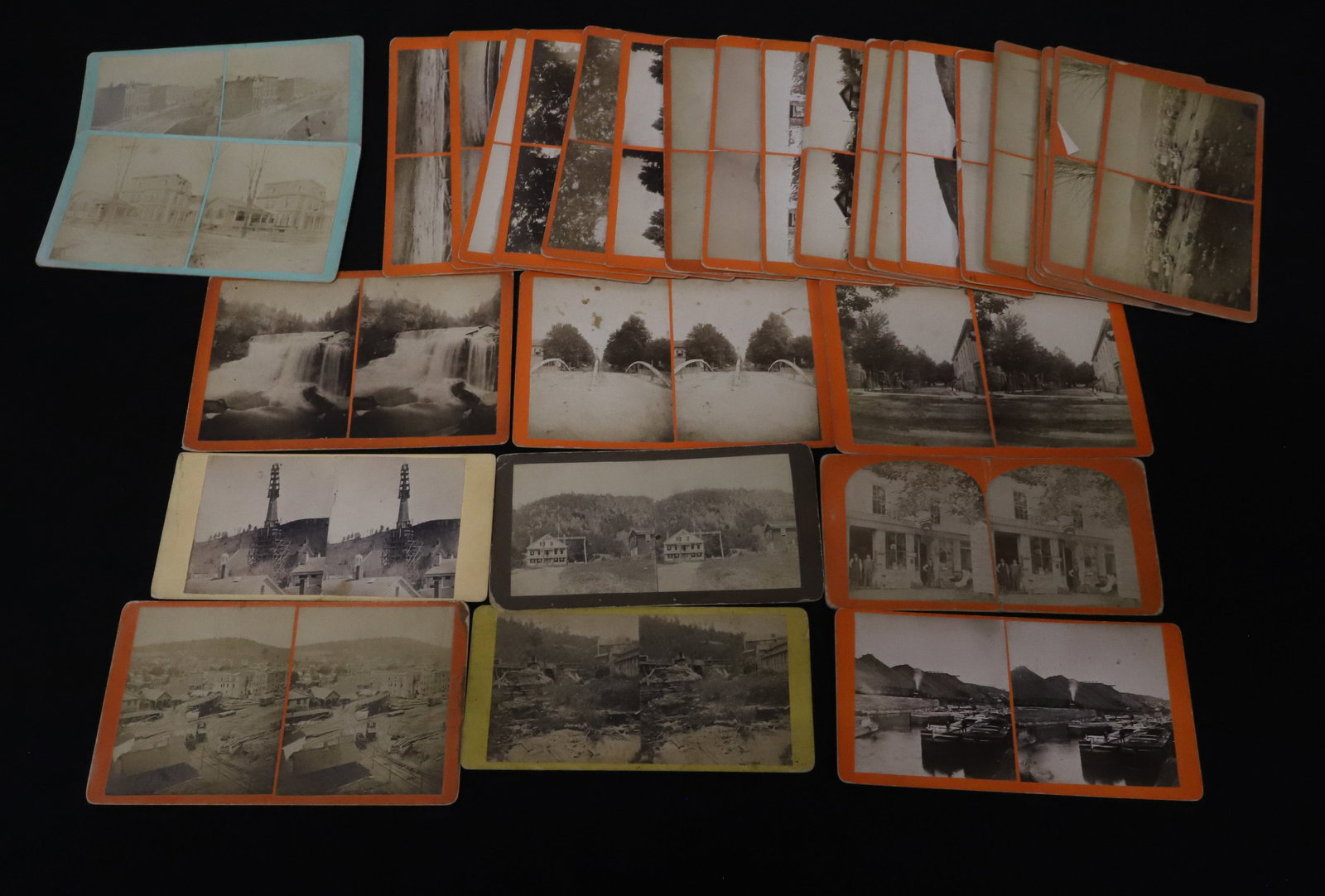 LOT OF STEREOVIEW CARDS, HONESDALE, PA (1 of 11)