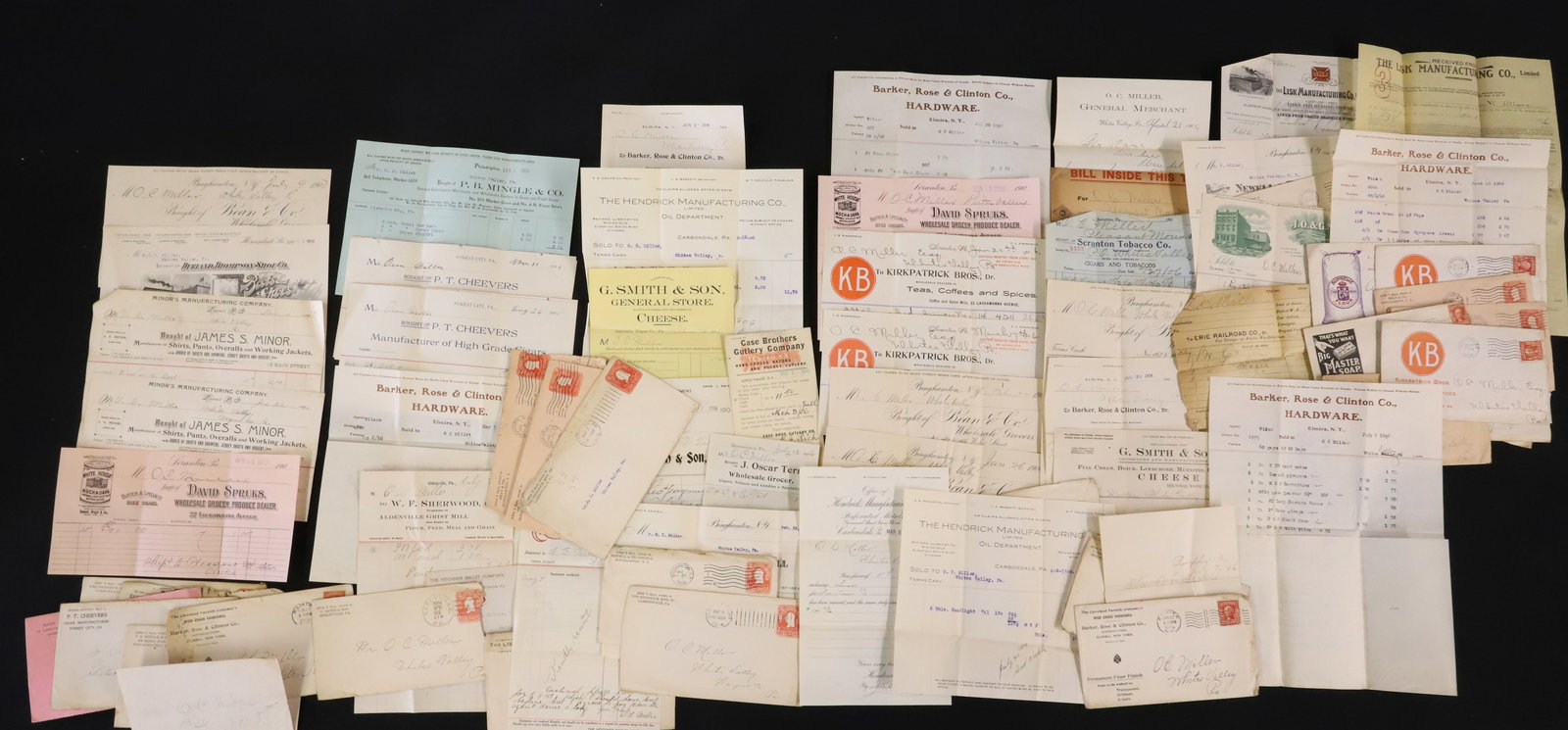 LOT OF EARLY 20TH C. INVOICES AND PAPERWORK (1 of 7)