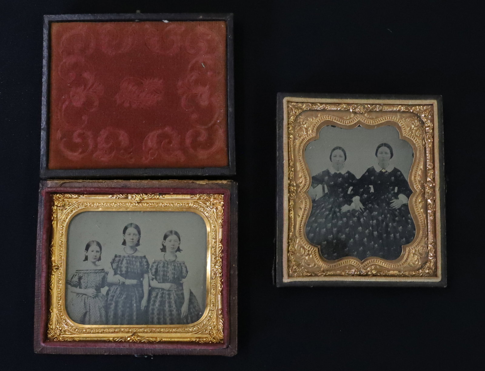 (2) 19TH C. TINTYPES OF GIRLS (1 of 4)
