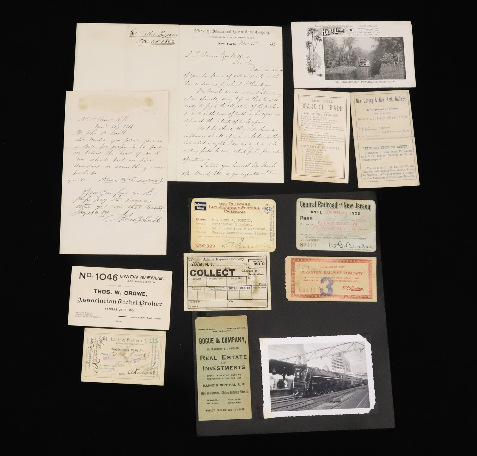 LOT OF RAILROAD RELATED PAPERGOODS (1 of 10)