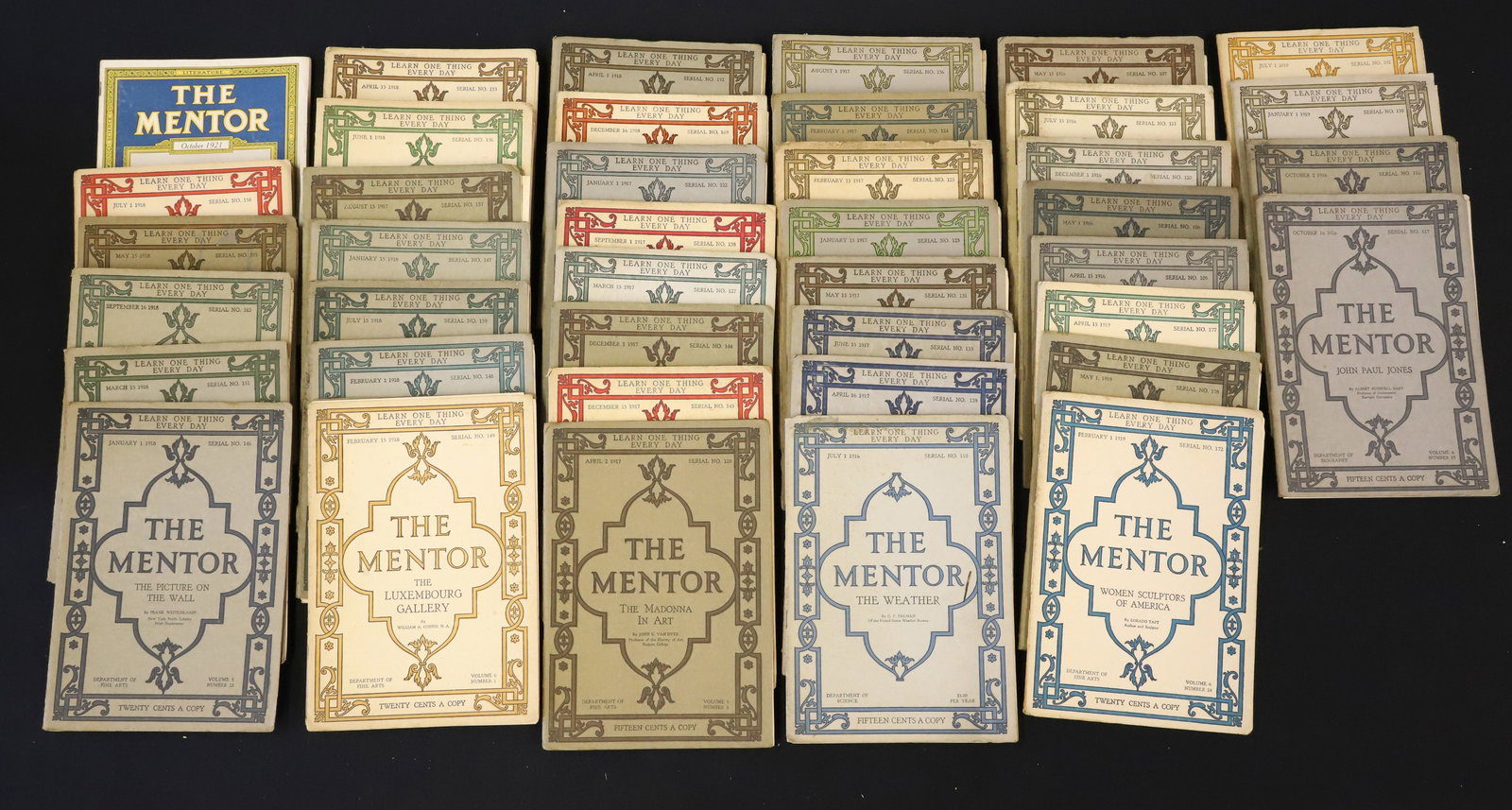 "THE MENTOR" MAGAZINE, 1916-1920 (1 of 4)