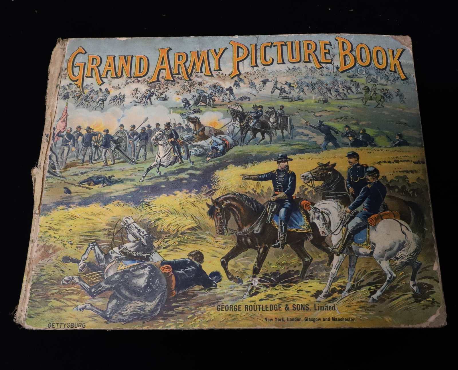 "GRAND ARMY PICTURE BOOK" BY HUGH CRAIG: "FROM APRIL 12, 1861 TO APRIL 26, 1865" GEORGE ROUTLEDGE & SONS. PLEASE READ CAREFULLY - ITEMS MUST BE PAID FOR THROUGH LIVE AUCTIONEERS OR WITH CASH OR CHECK IN PERSON - Terms for Purchasing and Ship