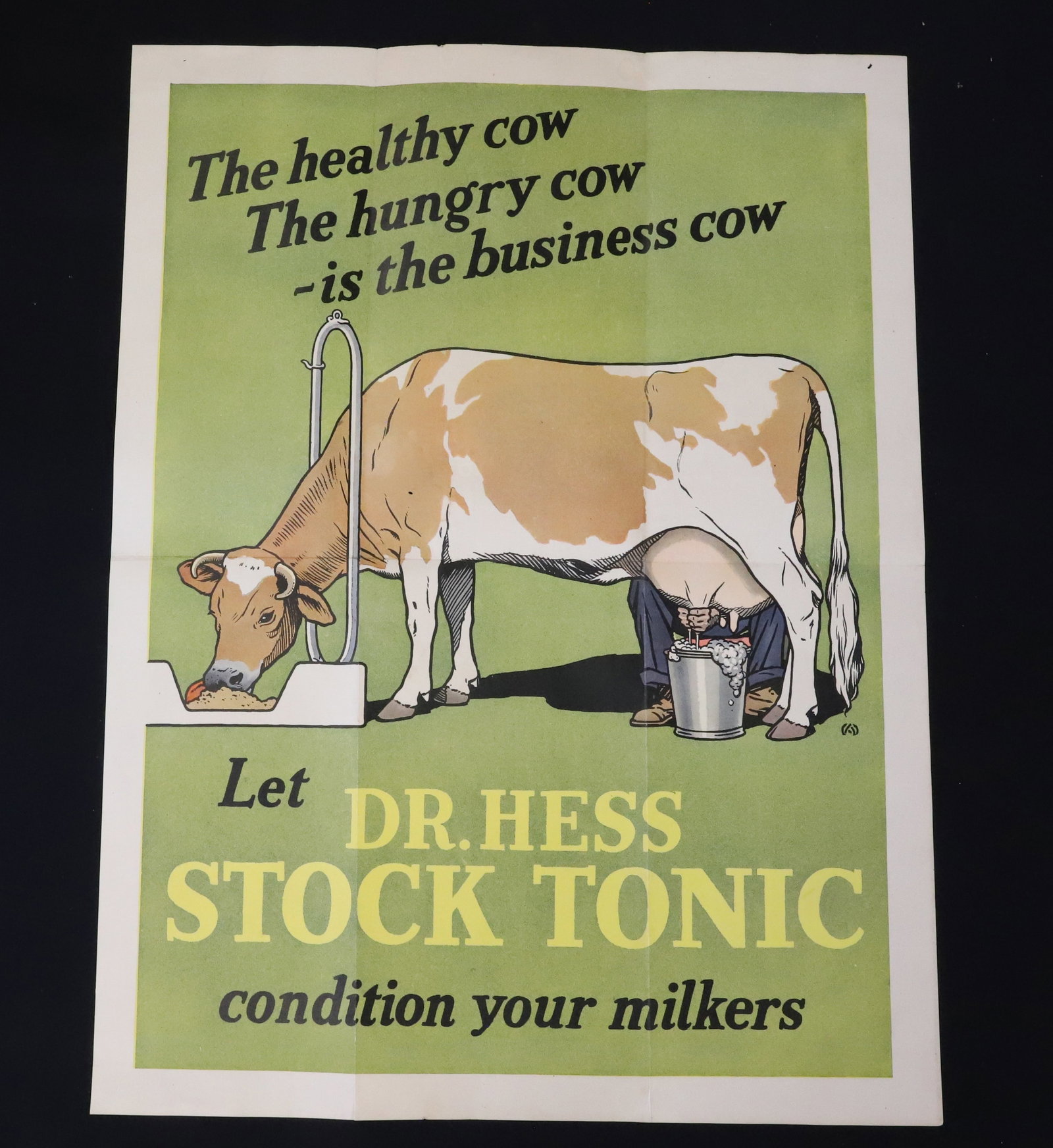 "DR. HESS STOCK TONIC" ADVERTISING POSTER (1 of 4)