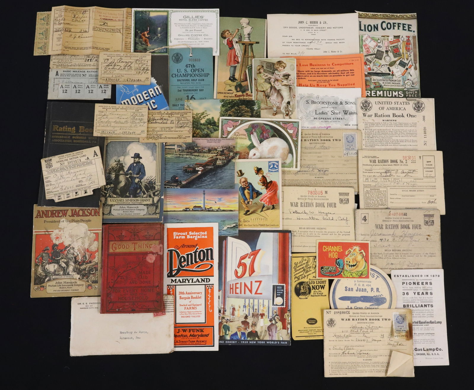 LOT OF ANTIQUE BOOKLETS AND PAPERGOODS (1 of 6)
