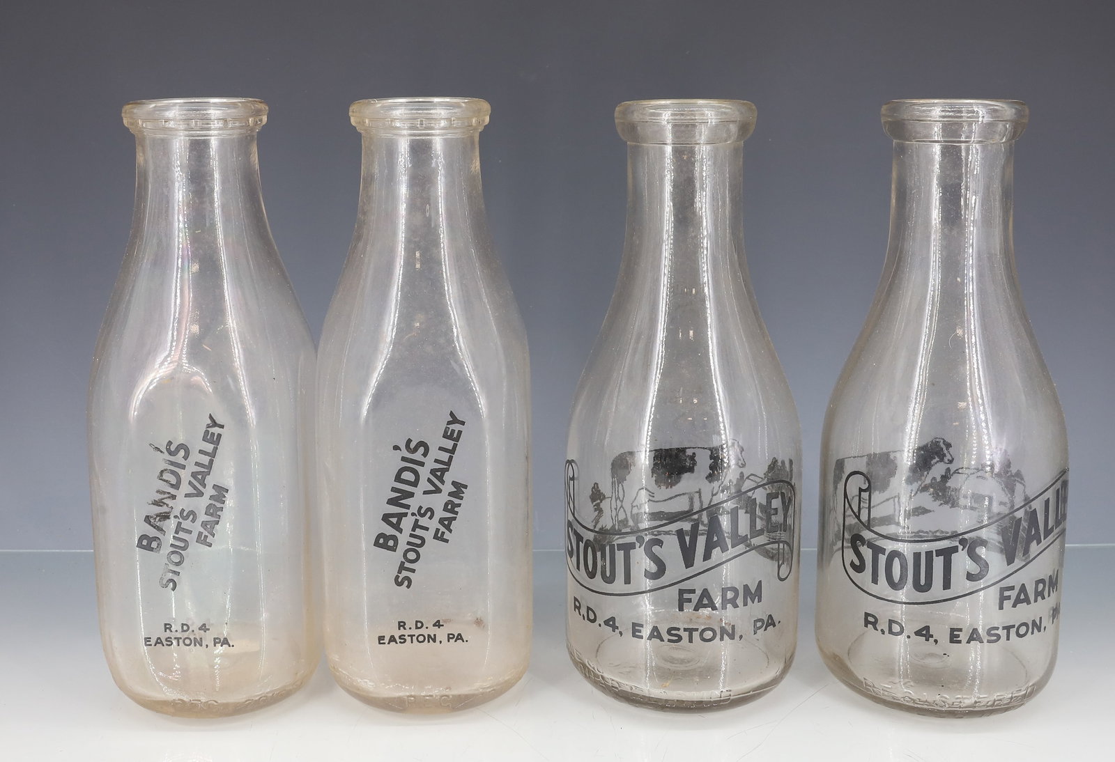 LOT OF EASTON, PA MILK BOTTLES (1 of 4)